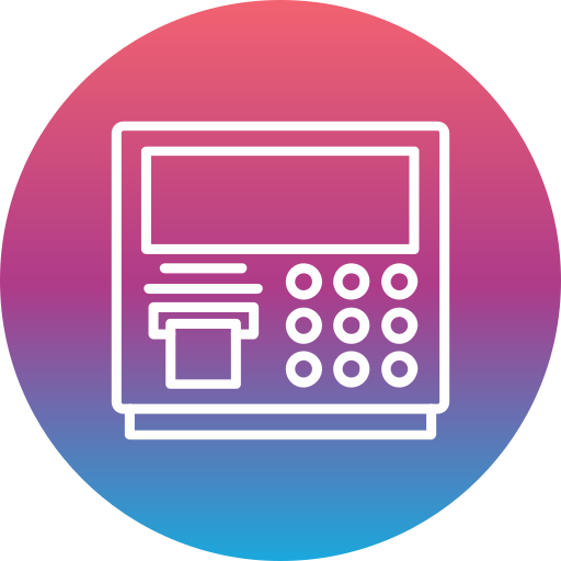 geldautomaat Generic Flat Gradient icoon