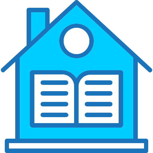 educación en el hogar Generic Blue icono