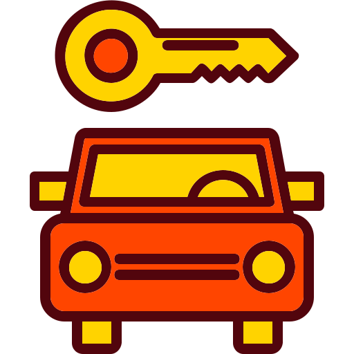 Car rental Generic Outline Color icon