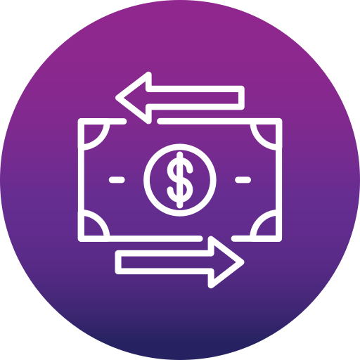 Money transfer Generic Flat Gradient icon