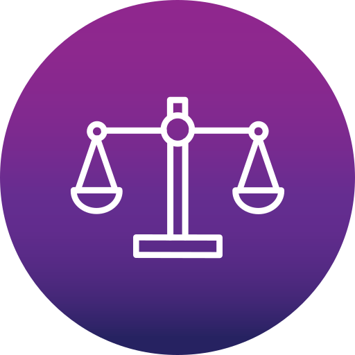 escala de justicia Generic Flat Gradient icono