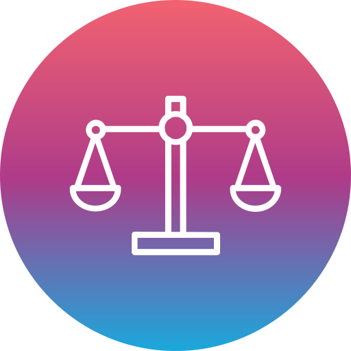 escala de justicia Generic Flat Gradient icono