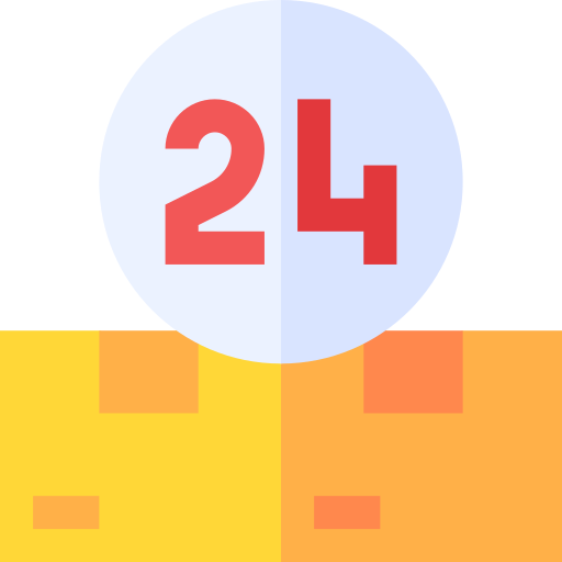 24 godziny Basic Straight Flat ikona