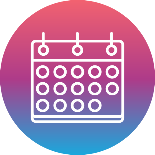 kalendarz Generic Flat Gradient ikona