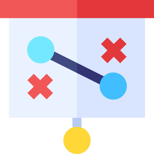 estrategia Basic Straight Flat icono