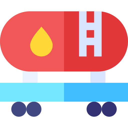 Oil tank Basic Straight Flat icon