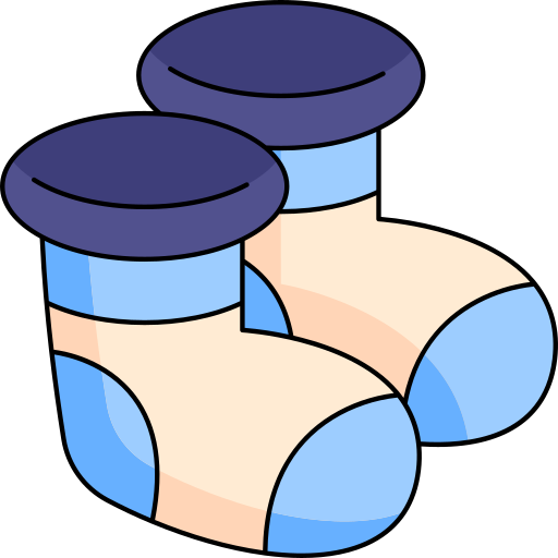 Socks Generic Thin Outline Color icon