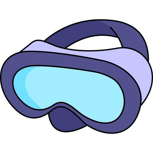 Goggles Generic Thin Outline Color icon