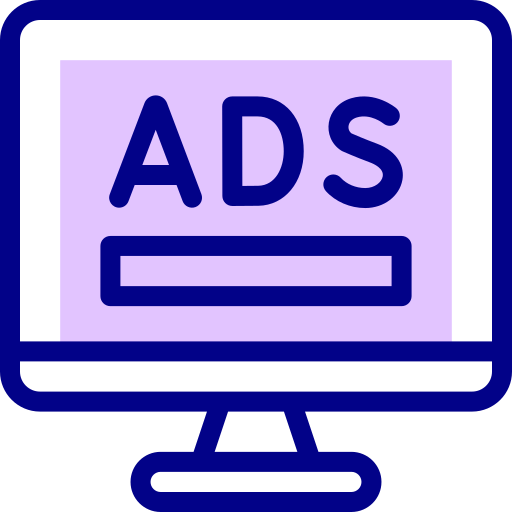 Advertisement Detailed Mixed Lineal color icon