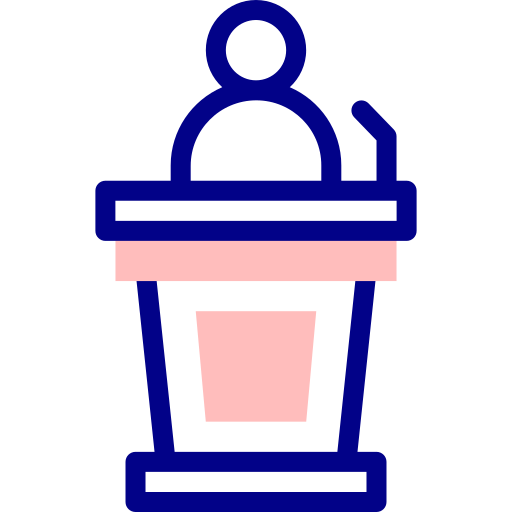 スピーチ Detailed Mixed Lineal color icon