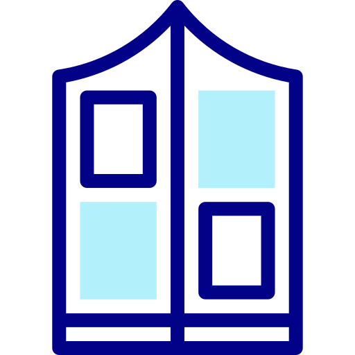 Дверь Detailed Mixed Lineal color иконка