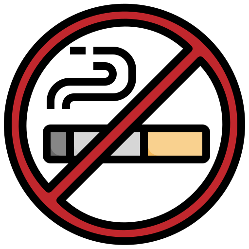 niet roken Surang Lineal Color icoon