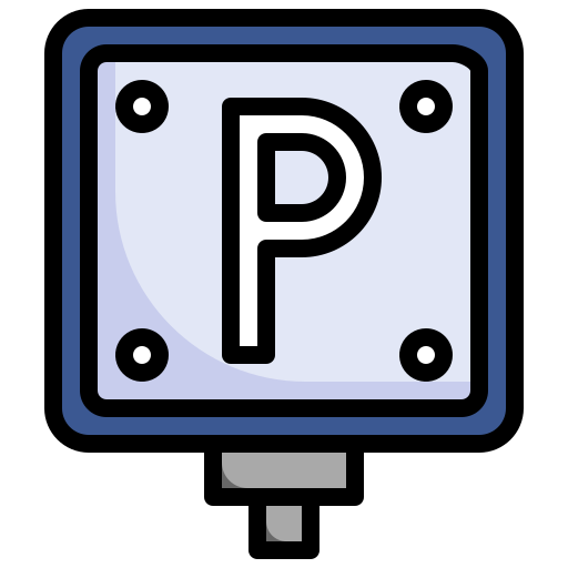 segno di parcheggio Surang Lineal Color icona