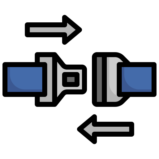 Seat belt Surang Lineal Color icon