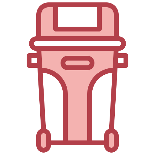 Trash can Surang Red icon