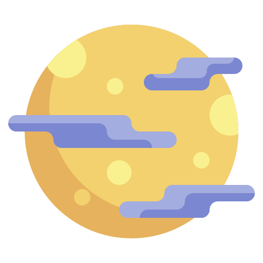 lune Surang Flat Icône
