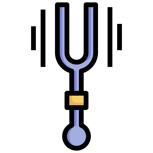 Tuning fork Surang Lineal Color icon