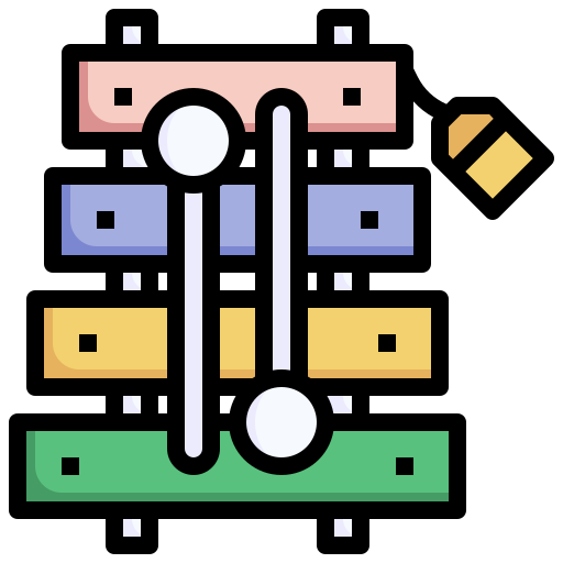 Xylophone Surang Lineal Color icon