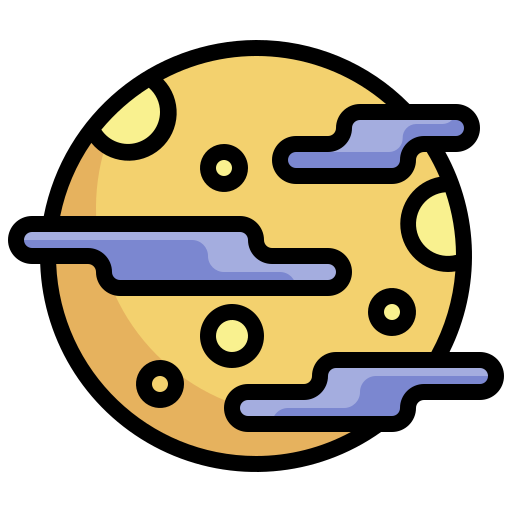 Moon Surang Lineal Color icon