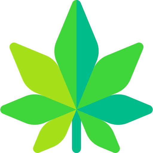 cannabis Basic Rounded Flat icona