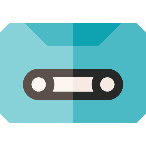 kassette Basic Rounded Flat icon