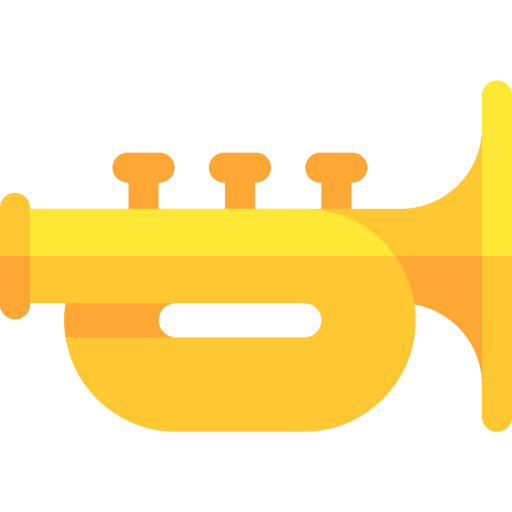 trompete Basic Rounded Flat icon
