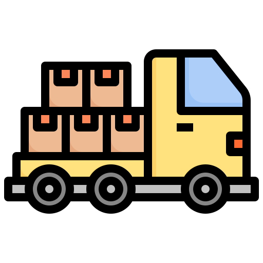 caminhão de entrega Surang Lineal Color Ícone