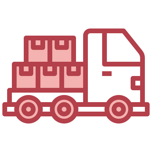camión de reparto Surang Red icono