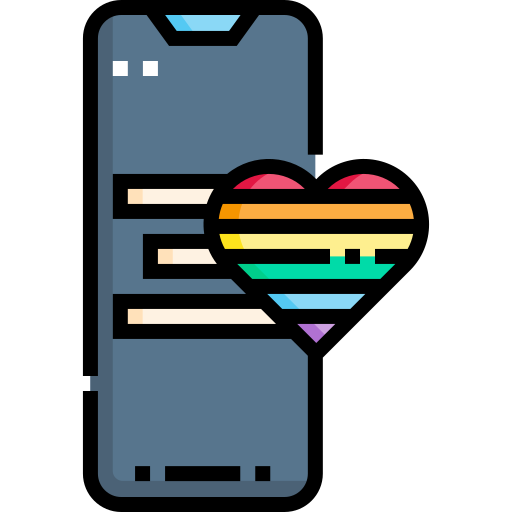 smartphone Detailed Straight Lineal color icon