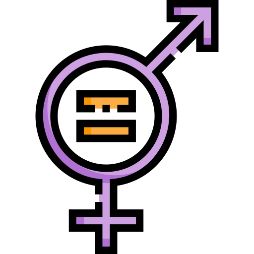 Гендерное равенство Detailed Straight Lineal color иконка