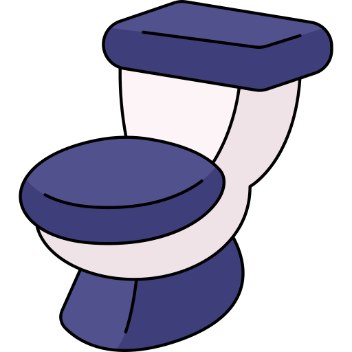 toilet Generic Thin Outline Color icoon