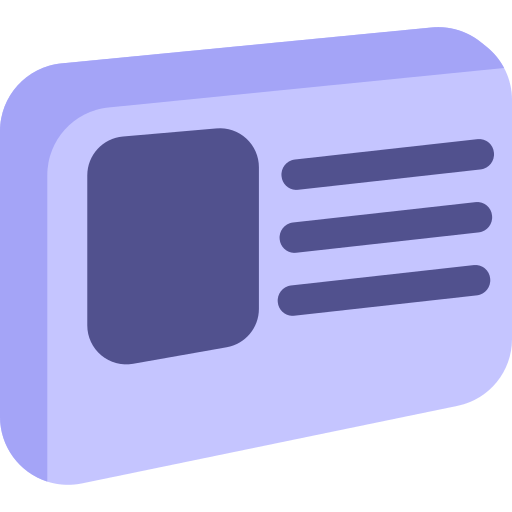 Id card Generic Flat icon
