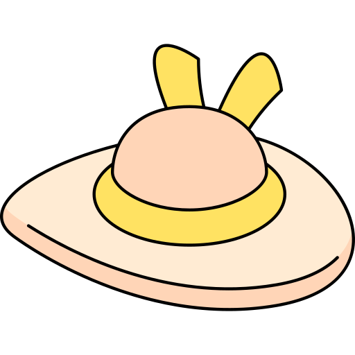 sombrero pamela Generic Thin Outline Color icono