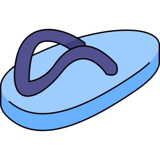 슬리퍼 Generic Thin Outline Color icon