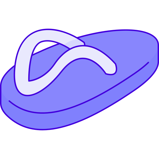Flip flops Generic Thin Outline Color icon
