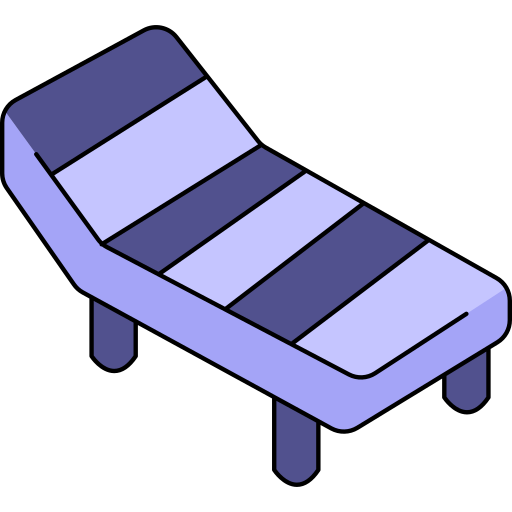 leżak Generic Thin Outline Color ikona