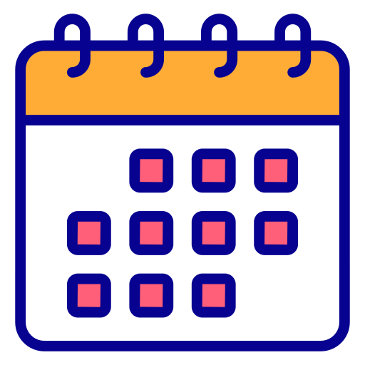 calendrier Generic Outline Color Icône