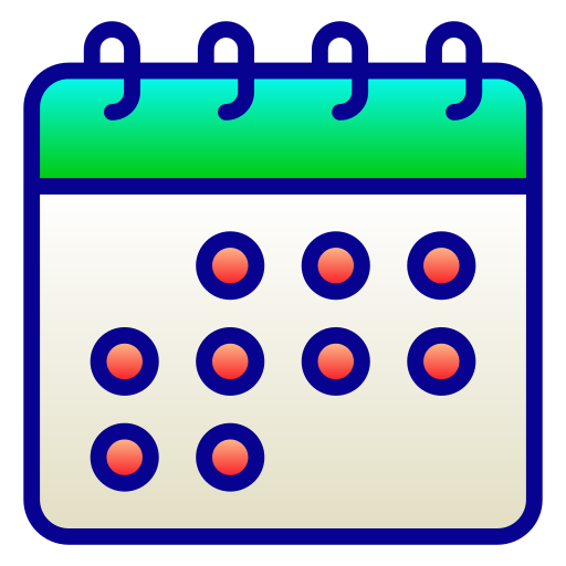 calendario Generic Lineal Color Gradient icono