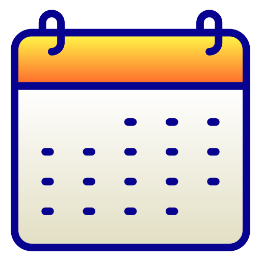 kalendarz Generic Lineal Color Gradient ikona