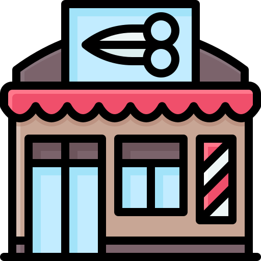 Barbershop Generic Outline Color icon