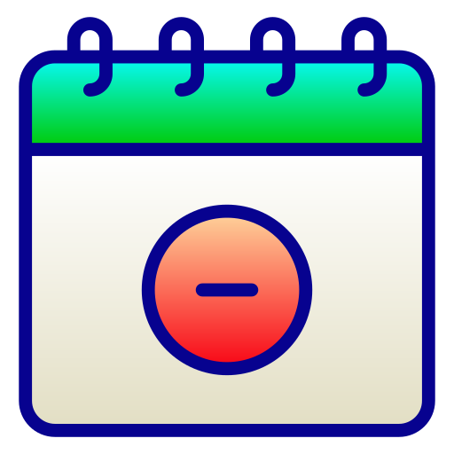 calendario Generic Lineal Color Gradient icona