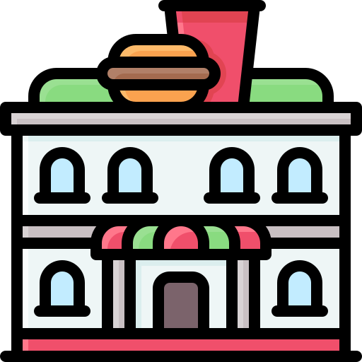 Fast food Generic Outline Color icon