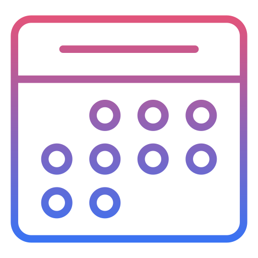 kalender Generic Gradient icon