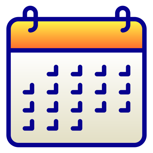 kalender Generic Lineal Color Gradient icoon