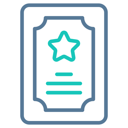 Award Generic Outline Color icon