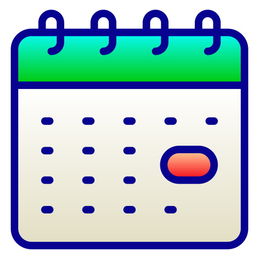 kalender Generic Lineal Color Gradient icon