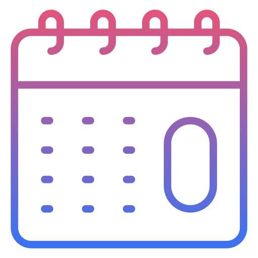 calendario Generic Gradient icono