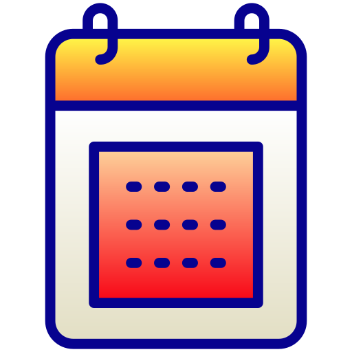 calendario Generic Lineal Color Gradient icona