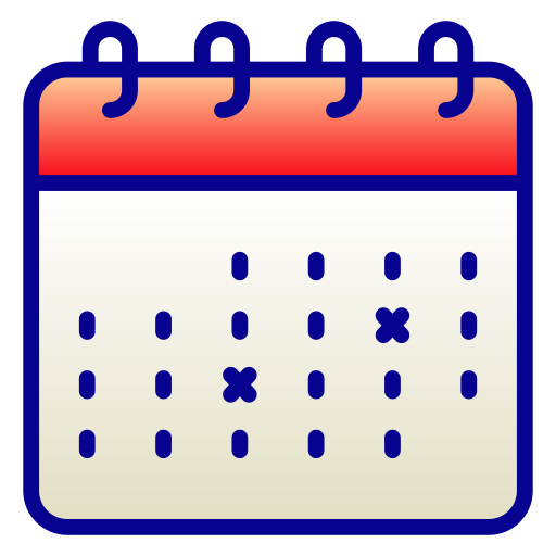 kalender Generic Lineal Color Gradient icoon