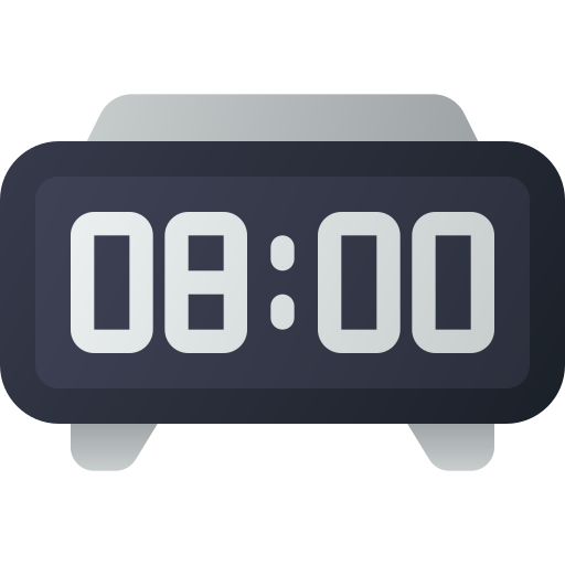 デジタル時計 Generic Flat Gradient icon